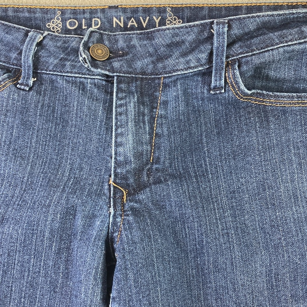 Old Navy Jeans Women Size 8R Denim Boot Cut Botton Back Pockets - Picture 2 of 10
